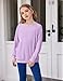 Arshiner Tunic Shirts for Girls with Pockets Back to School Outfits for Kids Casual 10 Year Old Girl Clothes Crew Neck Clothes Kids Long Sleeve Purple