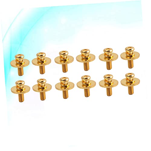 ibasenice 10pcs Golden Drum Lug Mounting Screws Washers Ear Screws for Snare and Drum Parts Essential Accessories for Drummers miniatura 5