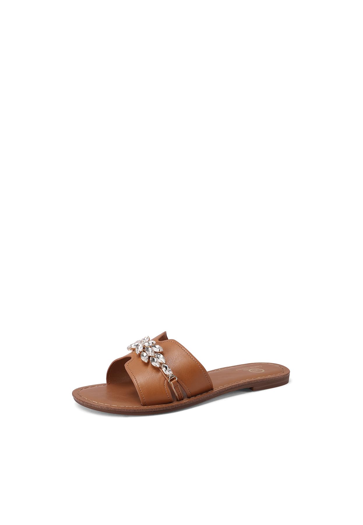 QUEEN HELENA Ciabatte con Strass a Fascia Casual Eleganti Donna L02