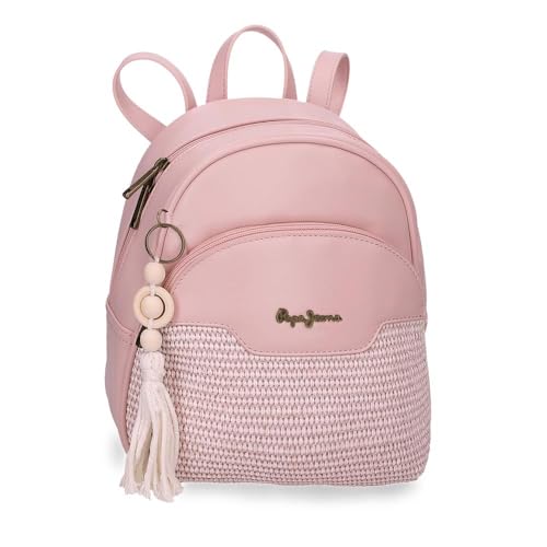 Pepe Jeans Clara Rosa sac à dos de loisirs 21x27.5x10 cm polyester y PU L par Joumma Bags