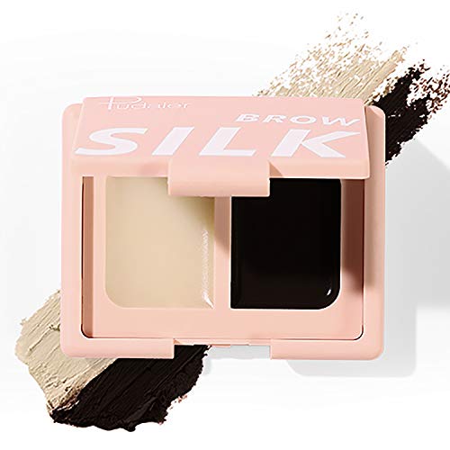 Eyebrow Soap Kit, Brows Styling Tint, Long Lasting Waterproof Smudge Proof Eyebrow Styling Pomade for Natural Brows, Valentine Gifts (Black)