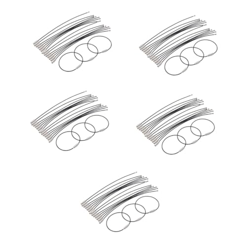 Anneaux porte-clés étiquette bagage avec boucles de fil d'acier inoxydable métal