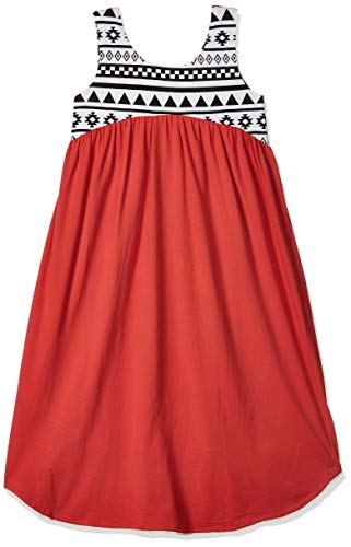 Image of A.T.U.N. (ALL THINGS UBER NICE) Girls Cotton High-Low Mini Dress | Printed Sleeveless Party Dress for Girls