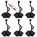 TWKUPWO Hobby Model Action Base Display Stand, Gundam Model Stand Action Figure Stand Compatible with MG RG HG Universal Models Stand (6sets Black)