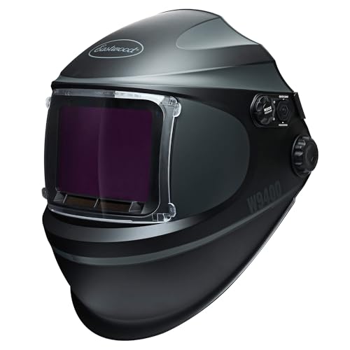 Image of Eastwood W9400 Wide View MIG TIG Weld Welding Helmet | True Color Lens | DIN 4-15 Shade Adjustment | Ultra-Fast Auto-Darkening