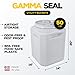 Gamma2 Gamma Seal Airtight Storage Bin - Wood, Pellet, Charcoal, and Food Container - Indoor or Outdoor Utility Bucket - BPA-Free Plastic - Made in The USA - Fits up to 50 Pounds - 14