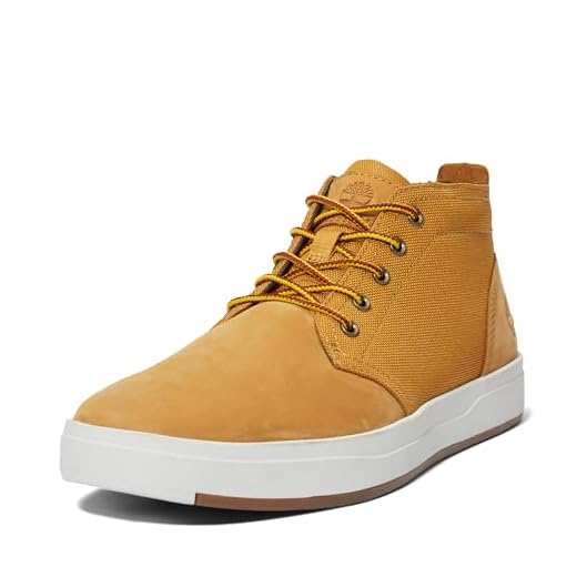 Timberland Homme Davis Square F/L Chukka Basket, Wheat, 47.5 EU