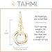 Tricolor Love Knot Everyday Dangle Earrings with Sterling Silver 925 and 14K Yellow and Rose Gold-Filled Circles Unique Three Tone Jewelry Jewelry Gift for Her
