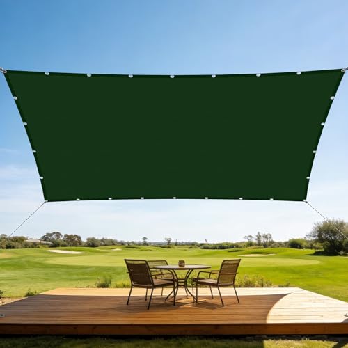 Voile d'ombrage rectangulaire imperméable haut de gamme 150x320cm vert