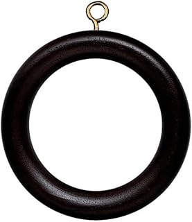 Wooden Curtain Rings for Window and Door Decoration, Set of 24 Wood Drap...
