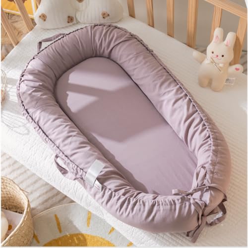Image of Infant Lounger Cover, 100% Organic Cotton, Newborn Essentials, Baby Gifts | Cover Only (LavenderBlush)
