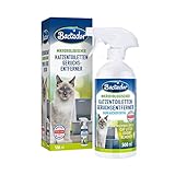 Enzymreiniger Katzenurin: Beim neu Auffüllen die Katzentoilette vollständig entleeren Bactador großzügig in die Katzentoilette sprühen und 10 min trocknen lassen Neues Katzenstreu einfüllen