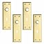 Brass Beveled Keyhole