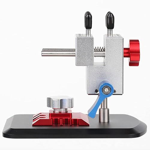 Tornillo de banco de precisión portátil – Abrazadera de mesa 2 en 1 con mecanismo ajustable giratorio de 360° y perilla de control de velocidad para grabado, doblado y proyectos de modelos de