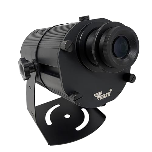 Image of TONZO 150W LED Logo Projector Light, 16500 Lumens, 7-45ft Range, 1 Custom Lens, IP67 Waterproof Outdoor GOBO Projector with Remote, Static & Rotating Signage Light for Shop Event Business Storefront