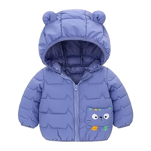 Girls Cotton Padded Warm Jacket Toddler Winter Jacket Boys Girls Winter Cute Hoodie Solid Vest Jacket With Pockets