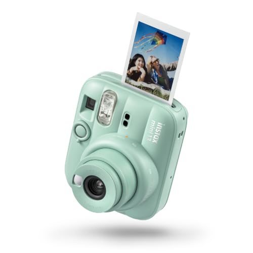 Appareil Photo instantané instax Mini 13 avec Flash Automatique intégré, Miroir pour Selfies intégré, Mode Gros Plan et retardateur, Vert Lagune