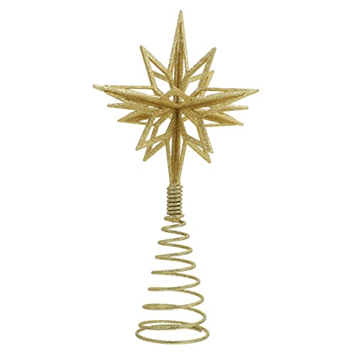 Zerodeko Goldene Christbaumspitze Stern Handgemachter...
