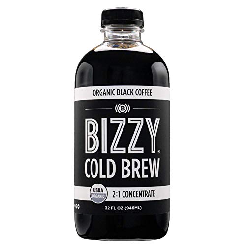 Bizzy Organic Cold Brew Coffee | Concentrate | Perfect for Protein Shakes & Smoothies | Makes 12 Cups, 32 Fl Oz (Pack of 1)