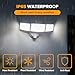 LUTEC 75W 8000 Lumen Floods Light Outdoor, Switch Controlled LED Security Lights with 3 Adjustable Heads, 5000K Daylight, IP65 Waterproof Exterior Flood Light for Outside Garage, Yard, Patio-White