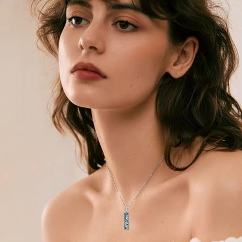 Hummingbird/Butterfly/Dragonfly/Flower Urn Necklace 925 Sterling Silver Cremation Necklace for Ashes Memorial Keepsake Jewelry for Women2