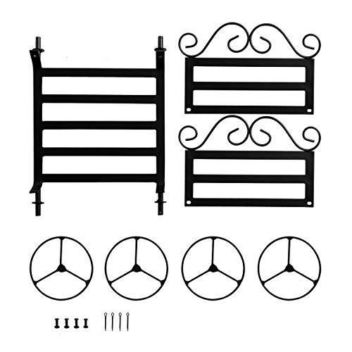 Doeworks DWFR-28 Fireplace Log Rack Decorative Wheels Fire Wood Carriers Heavy Duty Firewood Holder Stand thumb #6
