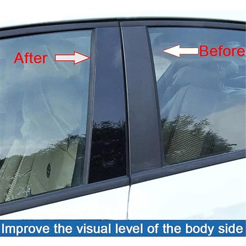 Cubiertas para ventanas Hyundai Tucson TL 2016-2021 con acabado negro brillante 3