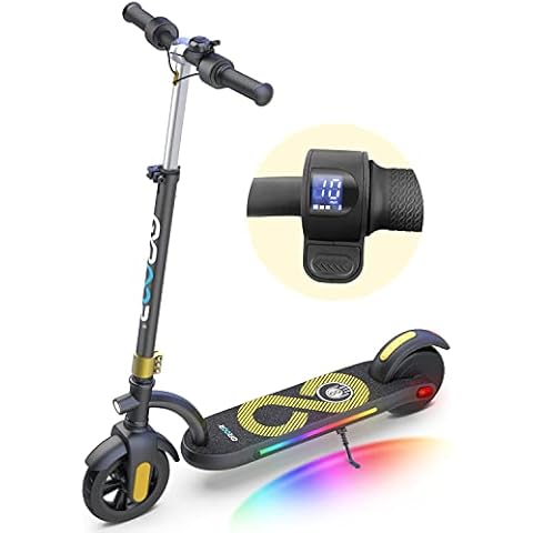 Gyroor H40 Elektroroller Kinder, 200W E Roller mit LED-Anzeige, Leuchten, 3 Einstellbare Höhen, Geschwindigkeit 10-16km/h, Maximale Belastung 80kg Geschenke Elektro Scooter für Kinder ab 8-12 Jahren Cover