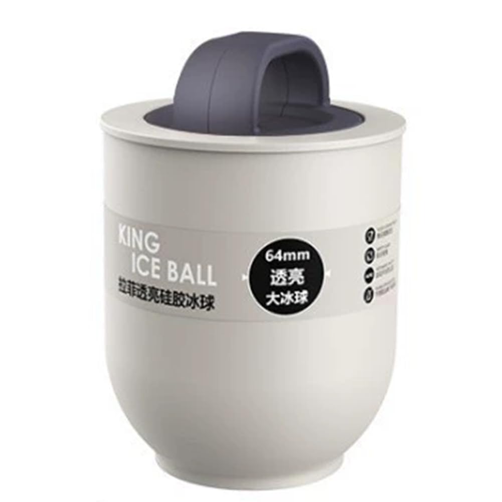 Hndhbfgrt Ice Ball Mold Clear Whiskey Large Food Grade Ice Mold Large Round Ball Ice Tray