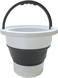 Balde Retrátil de Silicone Dobrável 12 Litros com Alça Reforçada – Compacto, Portátil, Salva Espaço, Ideal para Limpeza, Camping, Viagens e Uso Doméstico (12.0, Litros)