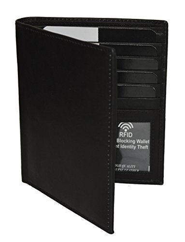 RFID HIPSTER WALLET WITH 2 ID WINDOWS By Leatherboss4