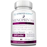 Approved Science Menoprin PM - Valerian Root, Magnesium, Melatonin - 90 Capsules - 1 Bottle - Vegan
