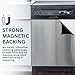 Instant Stainless Steel Magnetic Dishwasher Cover, Reusable Decal for Front Panel, Dishwasher Magnet Cover, Appliance Wrap Skin, 23.5” x 26”