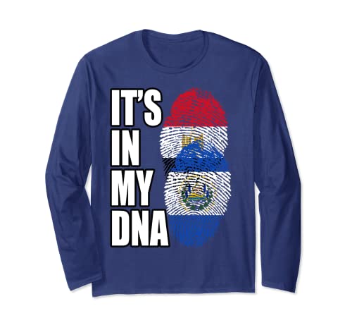 Bandiera Egiziana e Salvadoriana Mix Heritage Maglia a Manica