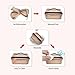 ETTP Travel Makeup Bag,Large Capacity Cosmetic Bags for Women,Toiletry Bag Make up Organizer with Divider and Handle (Beige)
