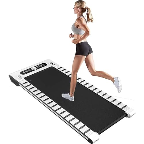 Image of Folding Treadmills Smart Walk Folding Treadmill - Slim Foldable Exercise Fitness Equipment Under Desk Running Walking Pad Outdoor