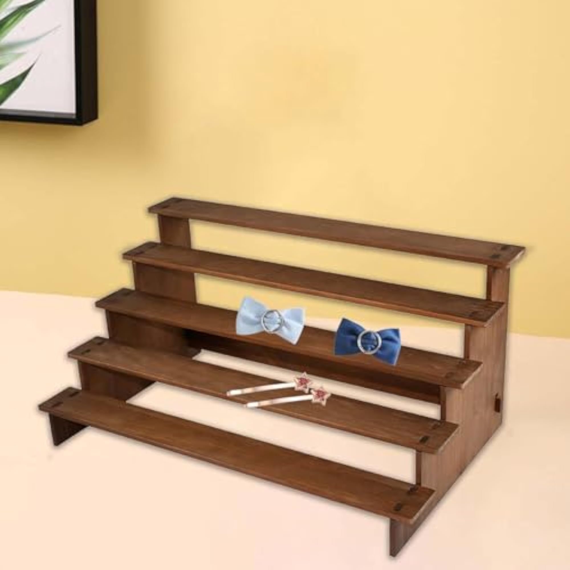 Wood Countertop Display Riser Stand, 5 Steps