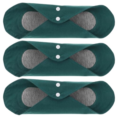 UTHCLO Compresas Posparto Ultradelgadas de Algodón Puro, Reutilizables y Transpirables, Pack de 3 Unidades Tecnología sin Costuras y Protección Menstrual a Prueba de Fugas para Piel