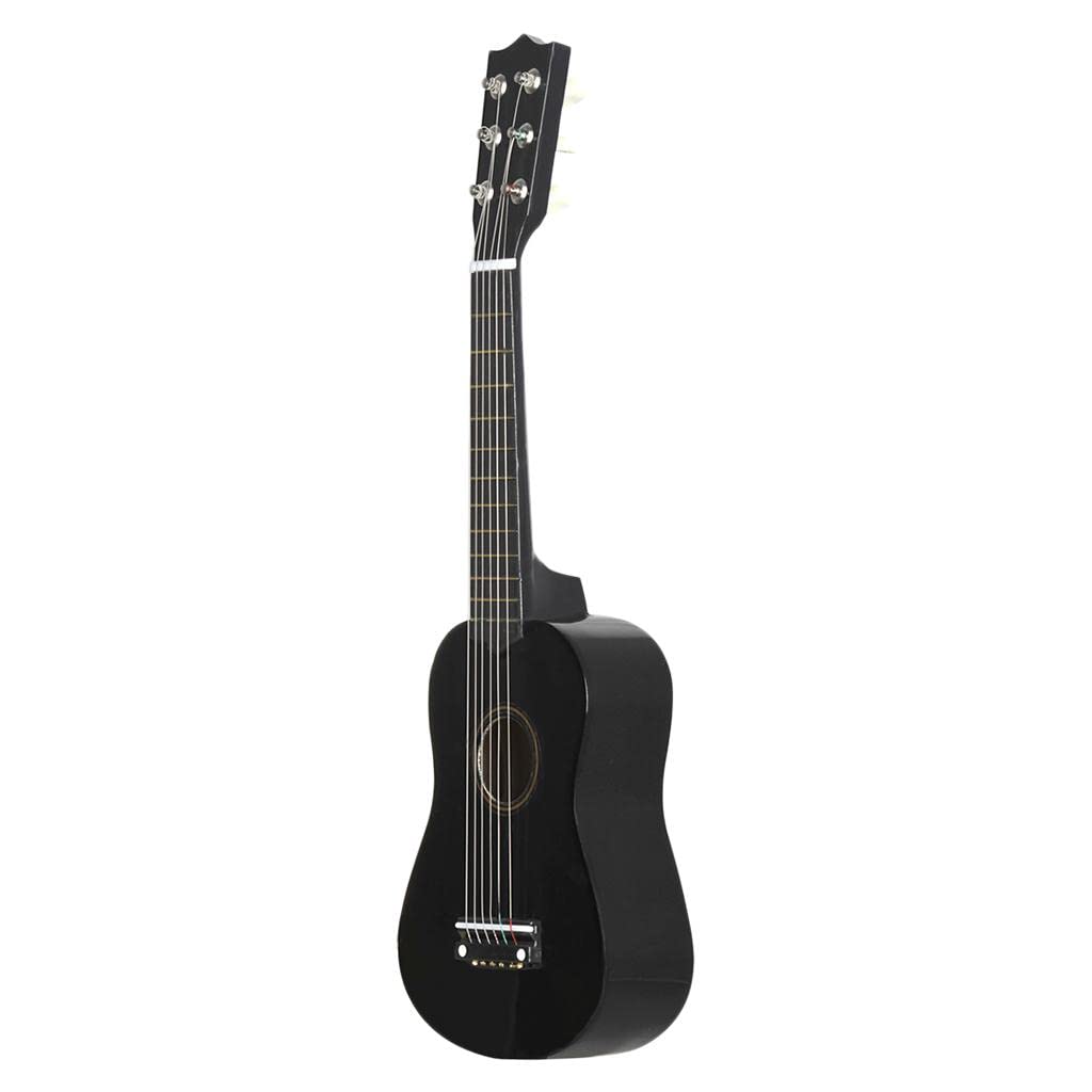 Mini guitare acoustique 6 cordes 53,3 cm Noir 53,3 cm