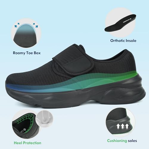 Women Orthopedic Diabetic Walking Sneakers Swollen Feet Shoes3