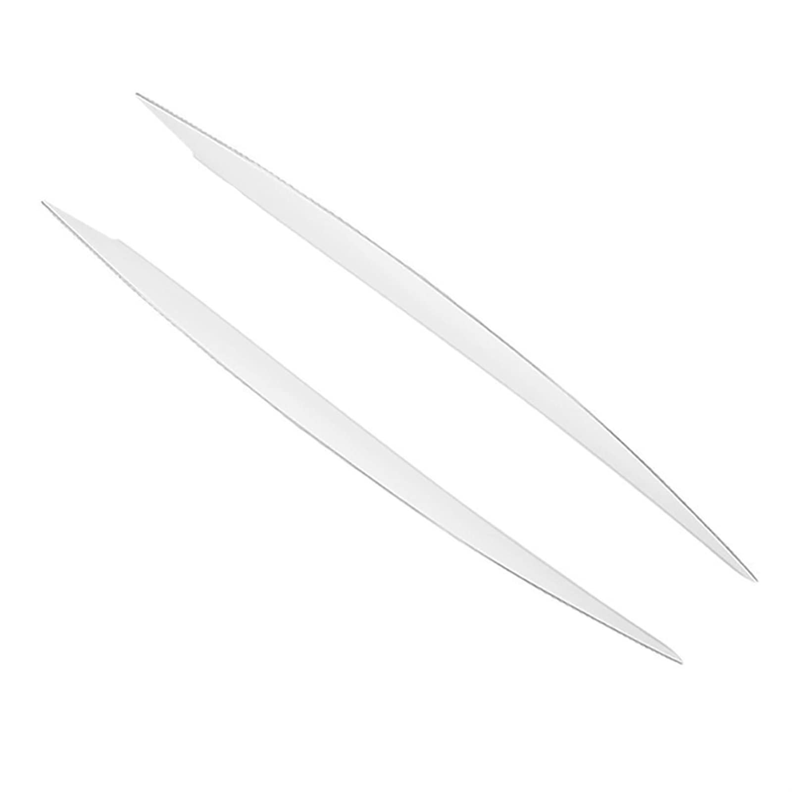 Car Accessories Headlight Eyebrow Eyelid Cover Trim Sticker for Golf 7 MK7 VII GTI GTD R 2013 2014-2018(Bianco)