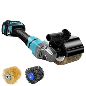 Satiniermaschine Bürstenschleifer Holz Kompatibel mit Makita 18V Akku Walzenschleifer mit Satinierwalze 8500RPM Bürstenlos 3 Geschwindigkeit zur Renovierung von Oberflächen (Ohne Batterie)
