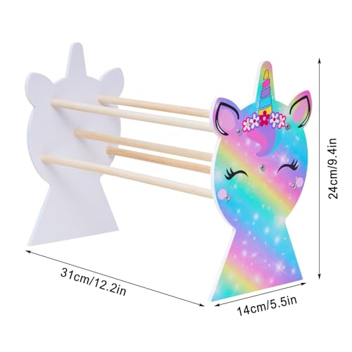 Unicorn Castle Headband Holder Girls Hair Accessories Organiser Hairband Display Stand Organiser for Girls Room Accessories - Image 4