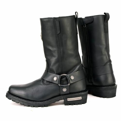 Image of Milwaukee Leather Women's Premium Leather Motorcycle Harness Boots Collection MBL - 11