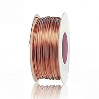 ACHANFLY Kupferdraht 1mm x 20m Copper Wire T2 Reiner Kupferdrähte Blank Basteldraht Schmuckdraht Kupferspulen Gardening Kupferlackdraht gegen Schnecken für Elektrokultur Gartenarbeit