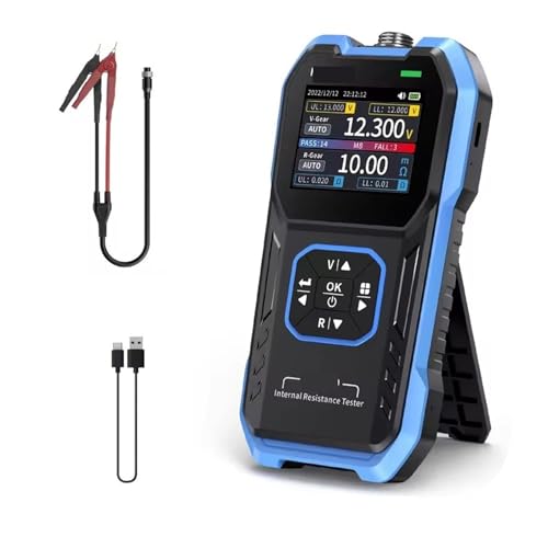 Multimetro Digital, Probador de voltaje de batería, comprobador de resistencia interna, comprobador de batería de automóvil, batería AAA AA, 100 V 200 Ω, analizador digital de batería