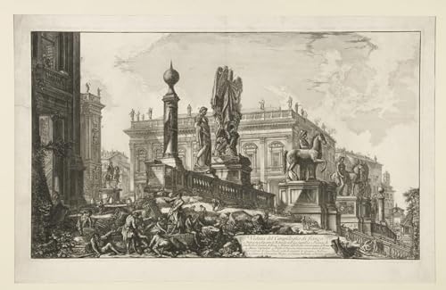 Veduta Del Campidoglio Piranesi Toile Anti-Reflet Grand Format pour Mur Vide