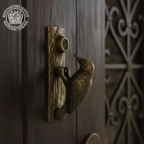 Aldaba de puerta de latón antiguo de 16.5 cm Renovator's Supply 3