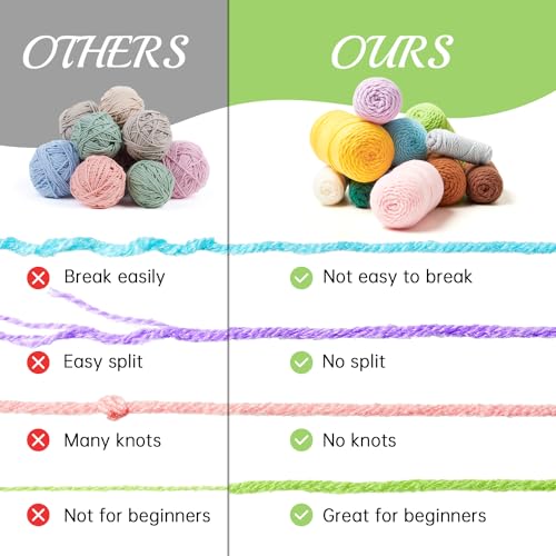 Image of INSCRAFT Crochet Kit for Beginners, 6 Pack Dinosaurs Crochet Animal Kit,Starter Kit with Step-by-Step Video Tutorials, Learn to Crochet Kits for Adults, DIY Knitting Craft Supplies Gift