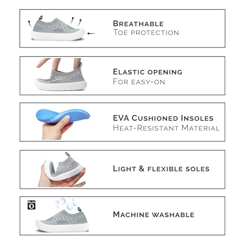 JAN & JUL Slip-on Kids Knit Shoes, Breathable Machine Washable Sneakers3